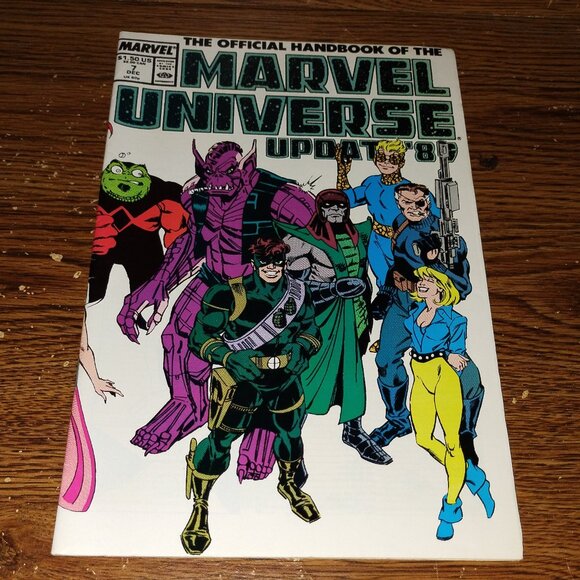 Official Handbook of Marvel Universe Update '89 #7 Set to Tyrant - Picture 1 of 3